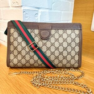Gucci Authenticated GG Monogram  Crossbody / Clutch Bag